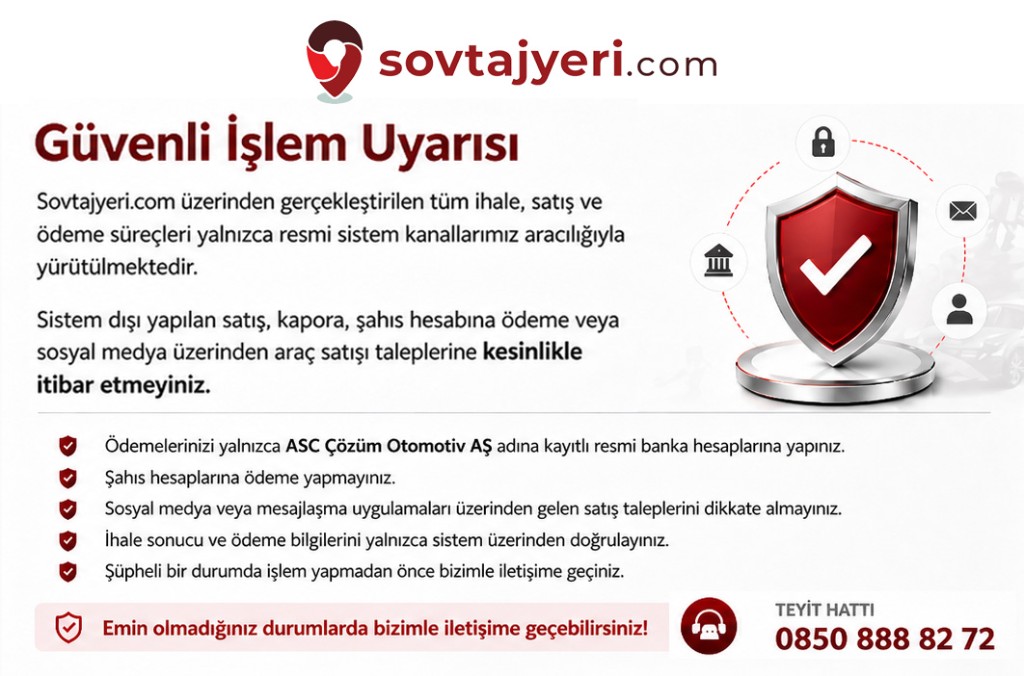 Sovtajyeri Güvenli İşlem Uyarısı